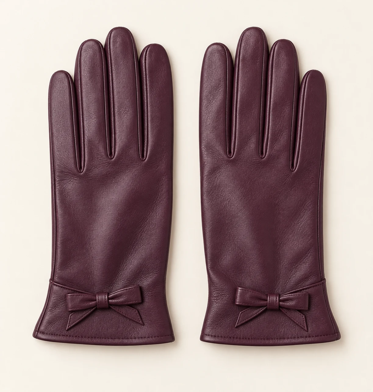 Plum Colette Plum leather gloves