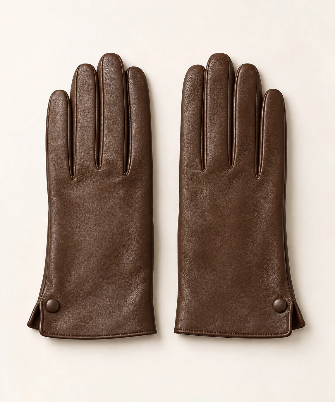 Cocoa brown Vivienne Cocoa leather gloves